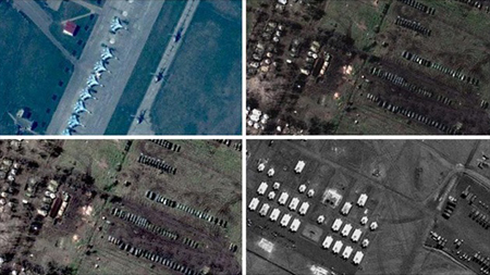 La OTAN difunde fotos de tropas rusas en la frontera con Ucrania